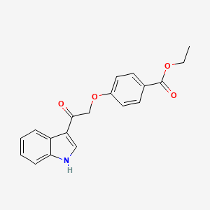 molecular formula C19H17NO4 B4393905 ethyl 4-[2-(1H-indol-3-yl)-2-oxoethoxy]benzoate 