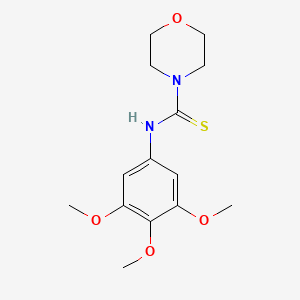 molecular formula C14H20N2O4S B4393906 N-(3,4,5-trimethoxyphenyl)-4-morpholinecarbothioamide 