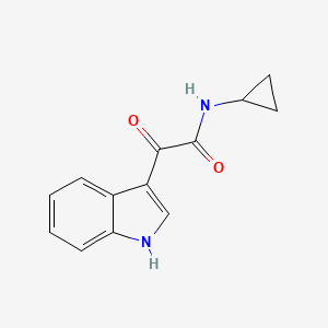 molecular formula C13H12N2O2 B4393939 N-cyclopropyl-2-(1H-indol-3-yl)-2-oxoacetamide 