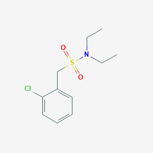 molecular formula C11H16ClNO2S B4393980 1-(2-chlorophenyl)-N,N-diethylmethanesulfonamide 