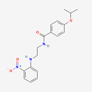 molecular formula C18H21N3O4 B4394048 4-isopropoxy-N-{2-[(2-nitrophenyl)amino]ethyl}benzamide 
