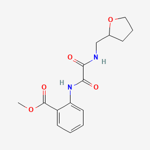 molecular formula C15H18N2O5 B4394078 methyl 2-({oxo[(tetrahydro-2-furanylmethyl)amino]acetyl}amino)benzoate 