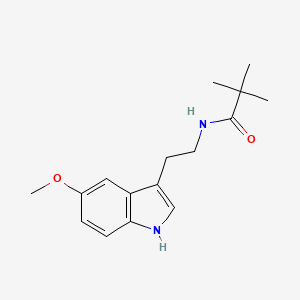 molecular formula C16H22N2O2 B4394100 N-[2-(5-甲氧基-1H-吲哚-3-基)乙基]-2,2-二甲基丙酰胺 