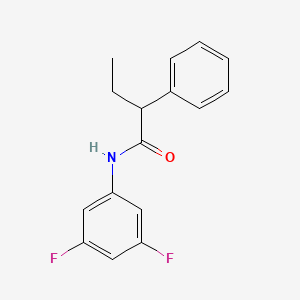 molecular formula C16H15F2NO B4394127 N-(3,5-difluorophenyl)-2-phenylbutanamide 