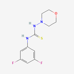 molecular formula C11H13F2N3OS B4394144 N-(3,5-difluorophenyl)-N'-4-morpholinylthiourea 