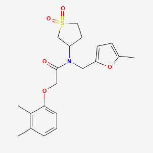 molecular formula C20H25NO5S B4394157 2-(2,3-dimethylphenoxy)-N-(1,1-dioxidotetrahydro-3-thienyl)-N-[(5-methyl-2-furyl)methyl]acetamide 