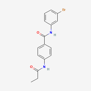 N-(3-bromophenyl)-4-(propanoylamino)benzamide