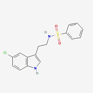 N-[2-(5-chloro-1H-indol-3-yl)ethyl]benzenesulfonamide