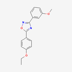 molecular formula C17H16N2O3 B4394191 5-(4-ethoxyphenyl)-3-(3-methoxyphenyl)-1,2,4-oxadiazole 