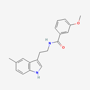 molecular formula C19H20N2O2 B4394204 3-methoxy-N-[2-(5-methyl-1H-indol-3-yl)ethyl]benzamide 
