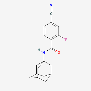 molecular formula C18H19FN2O B4394209 N-1-adamantyl-4-cyano-2-fluorobenzamide 