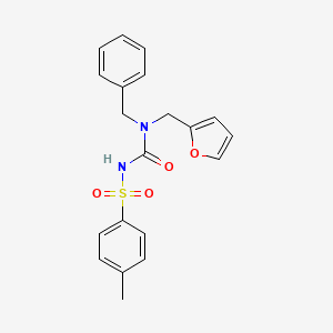 molecular formula C20H20N2O4S B4394216 N-{[苄基(2-呋喃甲基)氨基]羰基}-4-甲基苯磺酰胺 