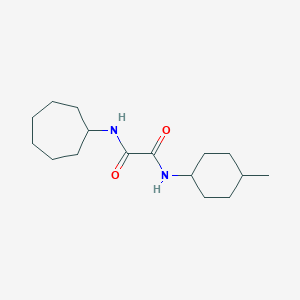 molecular formula C16H28N2O2 B4394224 N-cycloheptyl-N'-(4-methylcyclohexyl)ethanediamide 