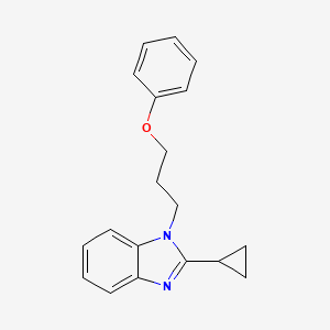 molecular formula C19H20N2O B4394266 2-cyclopropyl-1-(3-phenoxypropyl)-1H-benzimidazole 