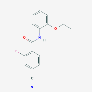 molecular formula C16H13FN2O2 B4394293 4-cyano-N-(2-ethoxyphenyl)-2-fluorobenzamide 