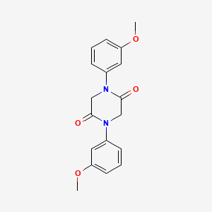 molecular formula C18H18N2O4 B4394337 1,4-bis(3-methoxyphenyl)-2,5-piperazinedione 