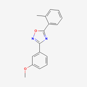 molecular formula C16H14N2O2 B4394362 3-(3-methoxyphenyl)-5-(2-methylphenyl)-1,2,4-oxadiazole 