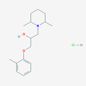 1-(2,6-dimethyl-1-piperidinyl)-3-(2-methylphenoxy)-2-propanol hydrochloride