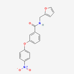 molecular formula C18H14N2O5 B4394396 N-(2-furylmethyl)-3-(4-nitrophenoxy)benzamide 