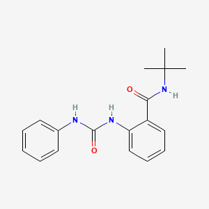 molecular formula C18H21N3O2 B4394446 2-[(anilinocarbonyl)amino]-N-(tert-butyl)benzamide 