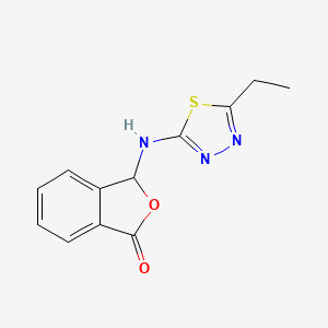 molecular formula C12H11N3O2S B4394449 3-[(5-ethyl-1,3,4-thiadiazol-2-yl)amino]-2-benzofuran-1(3H)-one 