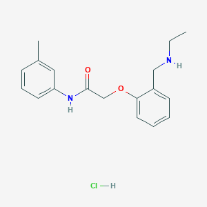 molecular formula C18H23ClN2O2 B4394479 2-{2-[(ethylamino)methyl]phenoxy}-N-(3-methylphenyl)acetamide hydrochloride 