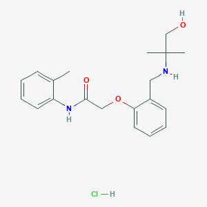 2-(2-{[(2-hydroxy-1,1-dimethylethyl)amino]methyl}phenoxy)-N-(2-methylphenyl)acetamide hydrochloride
