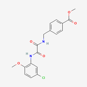 molecular formula C18H17ClN2O5 B4394510 methyl 4-({[[(5-chloro-2-methoxyphenyl)amino](oxo)acetyl]amino}methyl)benzoate 
