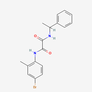molecular formula C17H17BrN2O2 B4394529 N-(4-bromo-2-methylphenyl)-N'-(1-phenylethyl)ethanediamide 