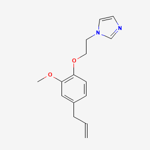 molecular formula C15H18N2O2 B4394630 1-[2-(4-allyl-2-methoxyphenoxy)ethyl]-1H-imidazole 