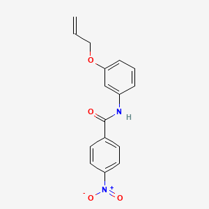 molecular formula C16H14N2O4 B4394711 N-[3-(allyloxy)phenyl]-4-nitrobenzamide 