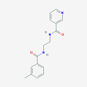 molecular formula C16H17N3O2 B4394712 N-{2-[(3-methylbenzoyl)amino]ethyl}nicotinamide 