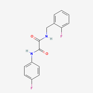 molecular formula C15H12F2N2O2 B4394768 N-(2-fluorobenzyl)-N'-(4-fluorophenyl)ethanediamide 