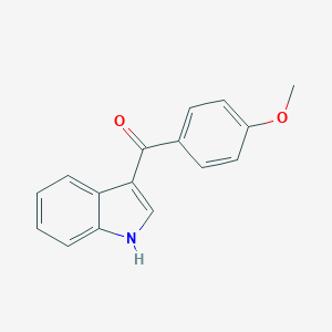 molecular formula C16H13NO2 B043948 1H-吲哚-3-基-(4-甲氧基苯基)甲酮 CAS No. 22051-15-6