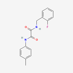 molecular formula C16H15FN2O2 B4394842 N-(2-fluorobenzyl)-N'-(4-methylphenyl)ethanediamide 