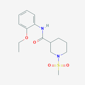 molecular formula C15H22N2O4S B4394843 N-(2-ethoxyphenyl)-1-(methylsulfonyl)-3-piperidinecarboxamide 