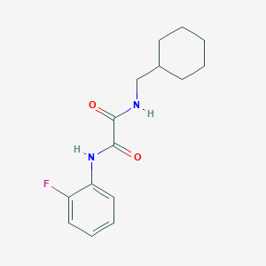 molecular formula C15H19FN2O2 B4394853 N-(cyclohexylmethyl)-N'-(2-fluorophenyl)ethanediamide 