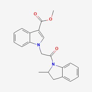 methyl 1-[2-(2-methyl-2,3-dihydro-1H-indol-1-yl)-2-oxoethyl]-1H-indole-3-carboxylate