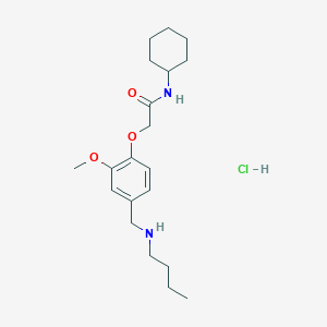 molecular formula C20H33ClN2O3 B4394916 2-{4-[(butylamino)methyl]-2-methoxyphenoxy}-N-cyclohexylacetamide hydrochloride 