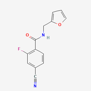 molecular formula C13H9FN2O2 B4394984 4-cyano-2-fluoro-N-(2-furylmethyl)benzamide 