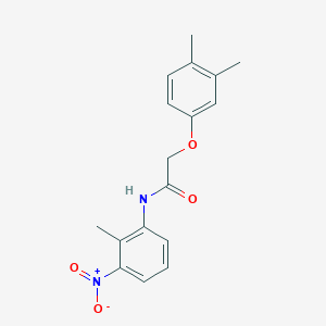 molecular formula C17H18N2O4 B4395000 2-(3,4-dimethylphenoxy)-N-(2-methyl-3-nitrophenyl)acetamide 