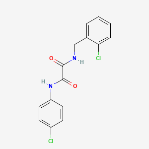 molecular formula C15H12Cl2N2O2 B4395021 N-(2-chlorobenzyl)-N'-(4-chlorophenyl)ethanediamide 