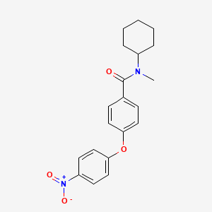 molecular formula C20H22N2O4 B4395038 N-cyclohexyl-N-methyl-4-(4-nitrophenoxy)benzamide 