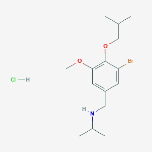 molecular formula C15H25BrClNO2 B4395059 N-(3-bromo-4-isobutoxy-5-methoxybenzyl)-2-propanamine hydrochloride 