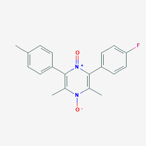 molecular formula C19H17FN2O2 B4395084 2-(4-fluorophenyl)-3,5-dimethyl-6-(4-methylphenyl)pyrazine 1,4-dioxide 