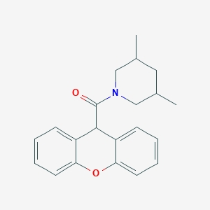 molecular formula C21H23NO2 B439510 (3,5-Dimethylpiperidin-1-yl)(9H-xanthen-9-yl)methanone CAS No. 346726-38-3
