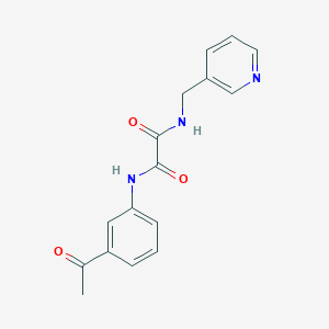 molecular formula C16H15N3O3 B4395115 N-(3-acetylphenyl)-N'-(3-pyridinylmethyl)ethanediamide 