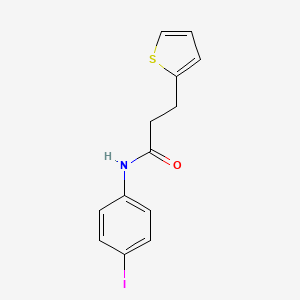 molecular formula C13H12INOS B4395155 N-(4-iodophenyl)-3-(2-thienyl)propanamide 