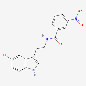N-[2-(5-chloro-1H-indol-3-yl)ethyl]-3-nitrobenzamide
