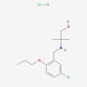 molecular formula C14H23Cl2NO2 B4395167 2-[(5-chloro-2-propoxybenzyl)amino]-2-methyl-1-propanol hydrochloride 